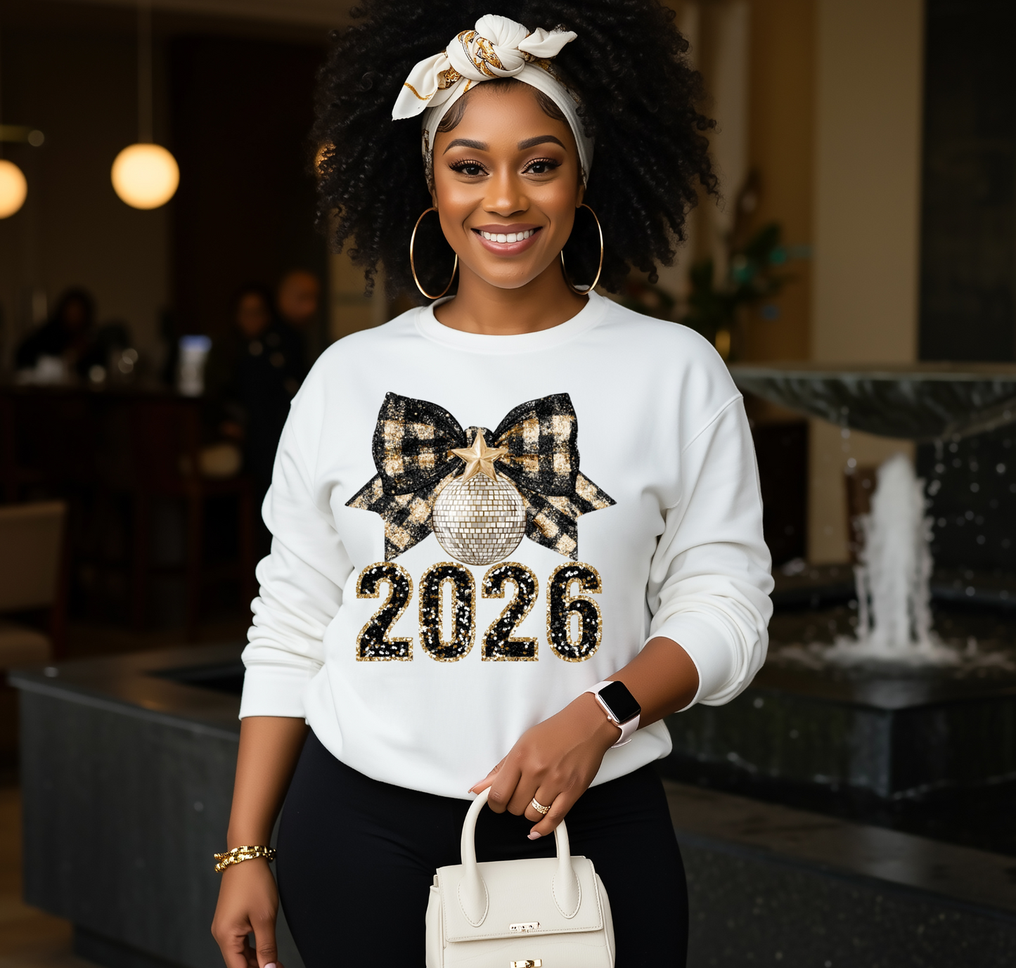 2026 Bow & Ornament Sweatshirt