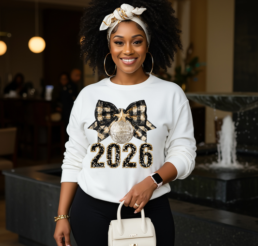 2026 Bow & Ornament Sweatshirt