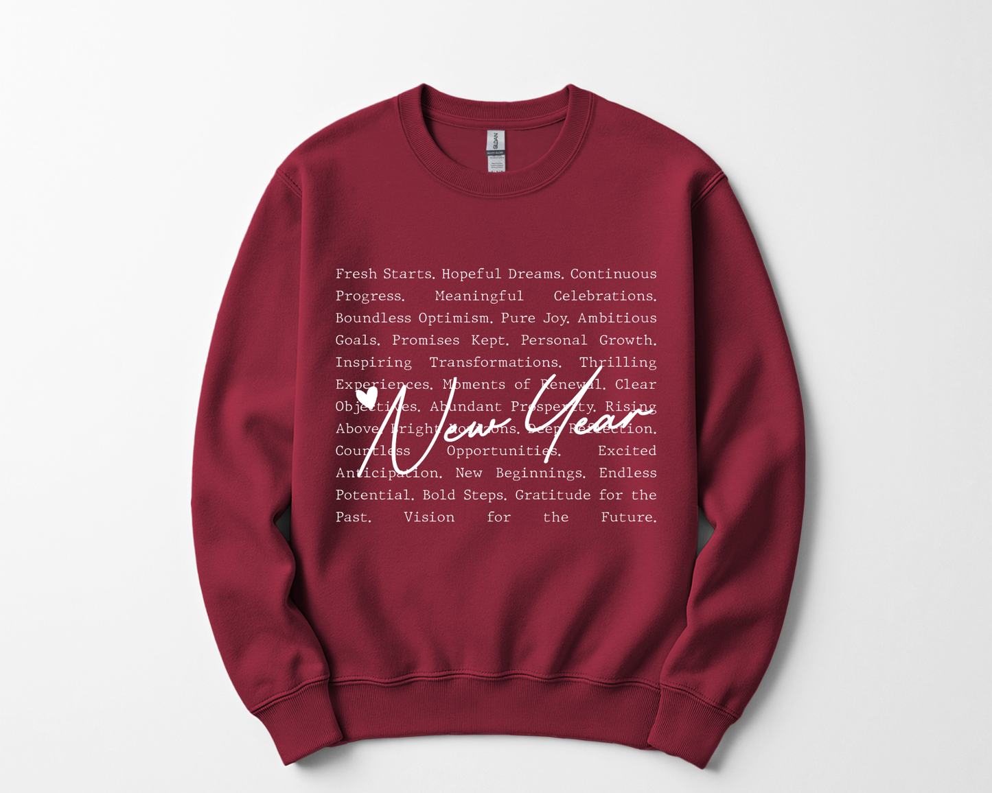 New Year Words Sweatshirt