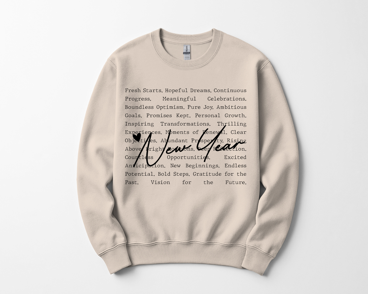 New Year Words Sweatshirt