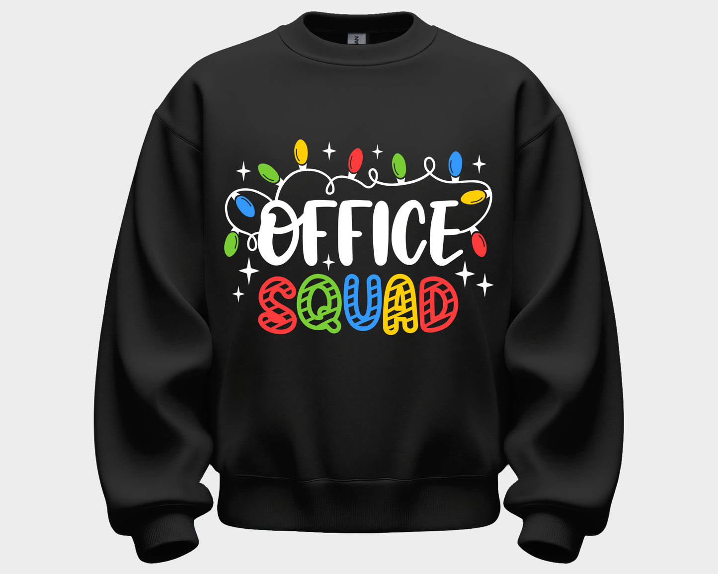 Office Squad Christmas Lights Sweatshirt
