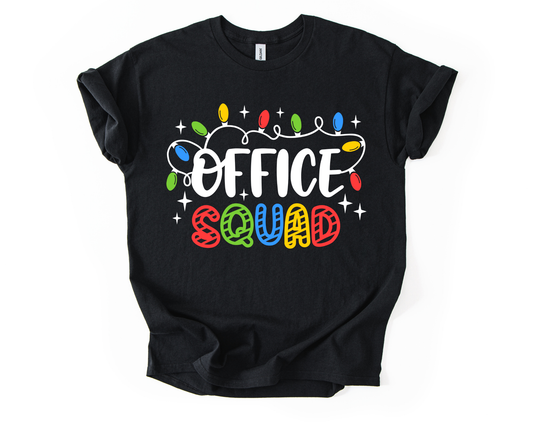Office Squad Christmas Lights T Shirt