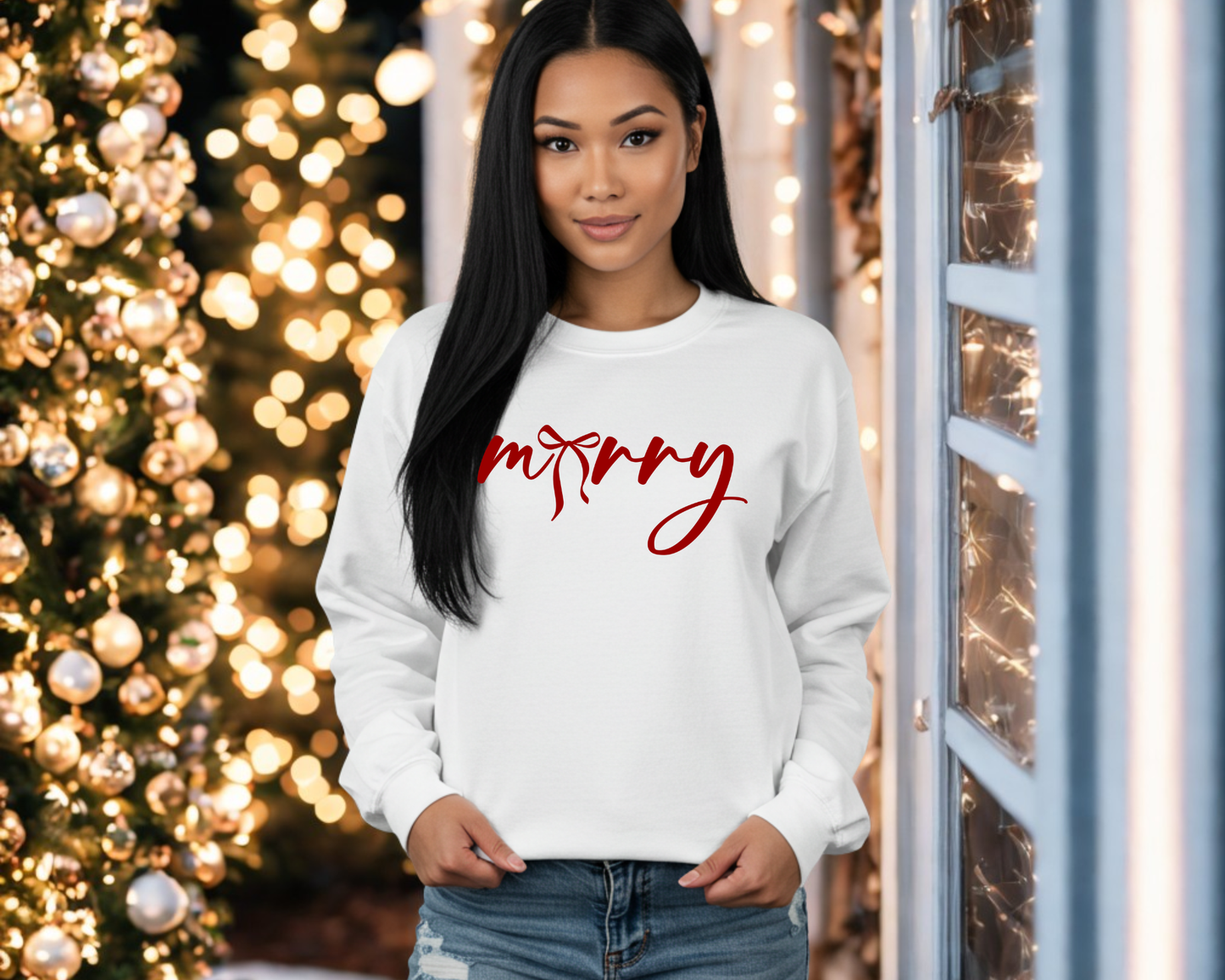 Merry Bow Sweatshirt